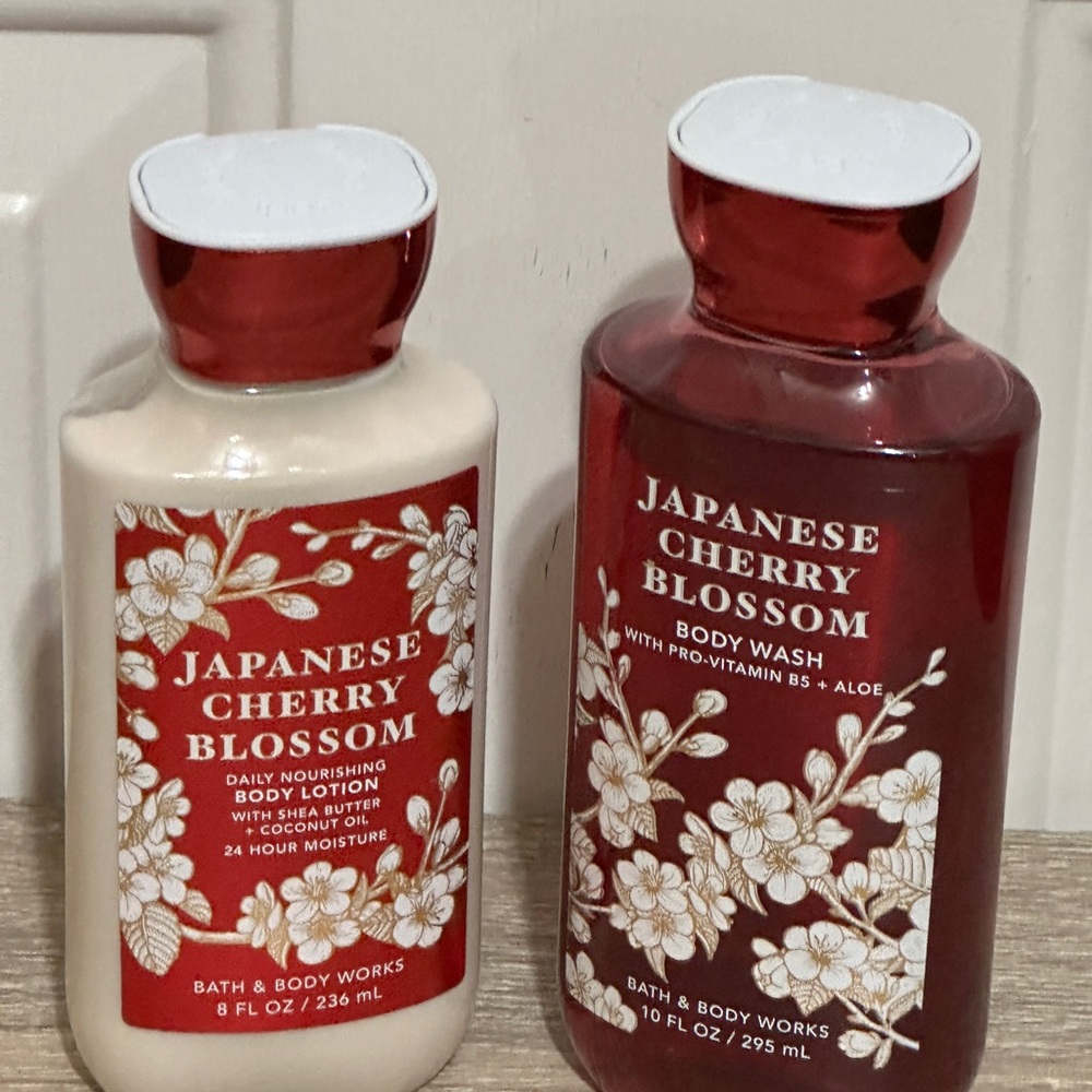 Bath & Body‎ Works Japanese Cherry Blossom Body Wash and Lotion